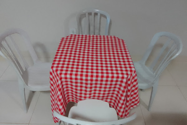 Foto 1 ML aluguel de mesas, cadeiras , toalhas e pula pula.